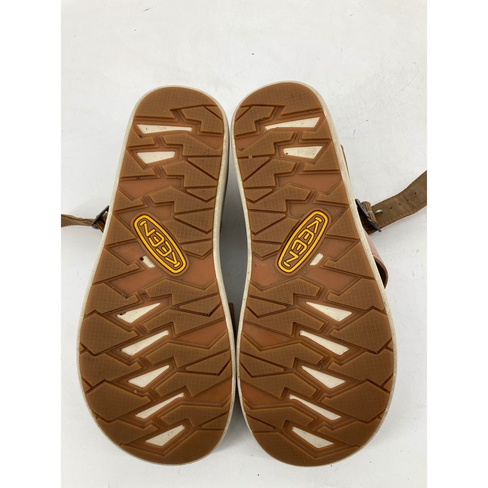 Keen Elle Backstrap Sandals Womens 8.5 Brown Pink Excellent Platform Wedge - Picture 6 of 9